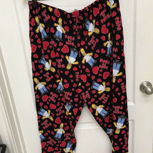 Men's XL 100% Cotton Valentine Sleep Lounge Pant